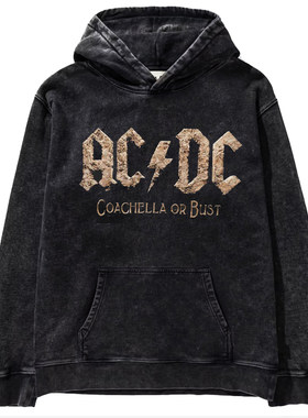 ACDC乐队音乐摇滚宽松连帽卫衣
