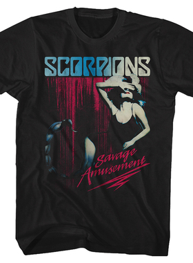 Scorpions-蝎子乐队1984复古经典欧美宽松纯棉T-Shirt短袖T恤