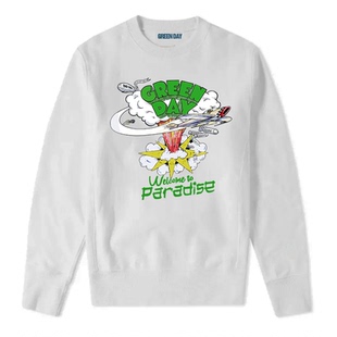 Green Day绿日乐队摇滚朋克美式街头oversize欧美宽松男圆领卫衣