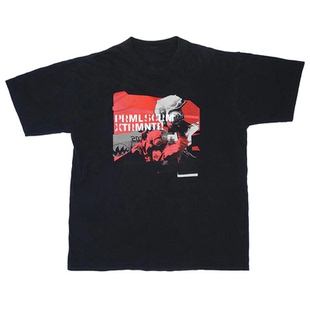 t恤 短袖 Primal Scream原始尖叫乐队英国摇滚朋克字母潮流纯棉男士