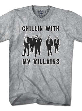 Chillin' With My Villains T和我的恶棍们在一起美式复古短袖T