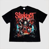 男士 2025新款 slipknot活结乐队摇滚重金属美式 重磅直喷短T恤
