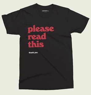 美式 THIS请看这个 复古经典 印花男女款 T恤 欧美风PLEASE 短袖 READ