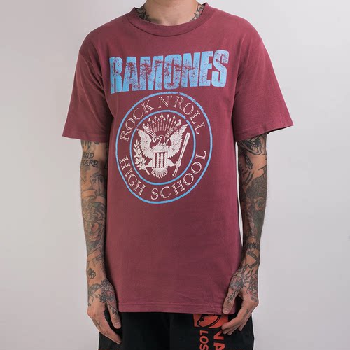 Ramones雷蒙斯朋克摇滚男士短袖