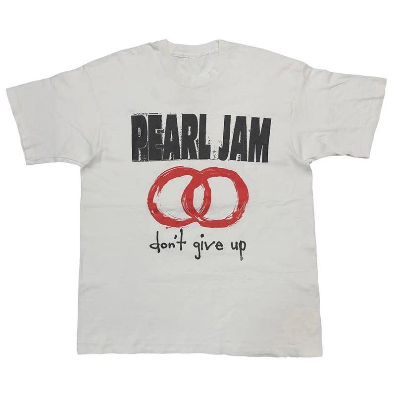 Pearl Jam珍珠果酱乐队另类摇滚风美式艺术休闲音乐纯棉短袖T恤男