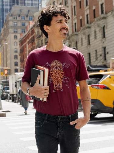 新世纪美式休闲复古直喷短袖T恤