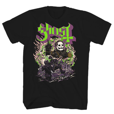 Ghosts幽灵乐队摇滚骷髅恶魔T恤