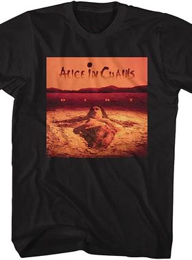Alice in Chains爱丽丝链黑色专辑公鸡90年代音乐复古男士短袖t恤