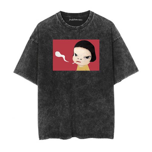 奈良美智短袖复古男士蜡染T恤