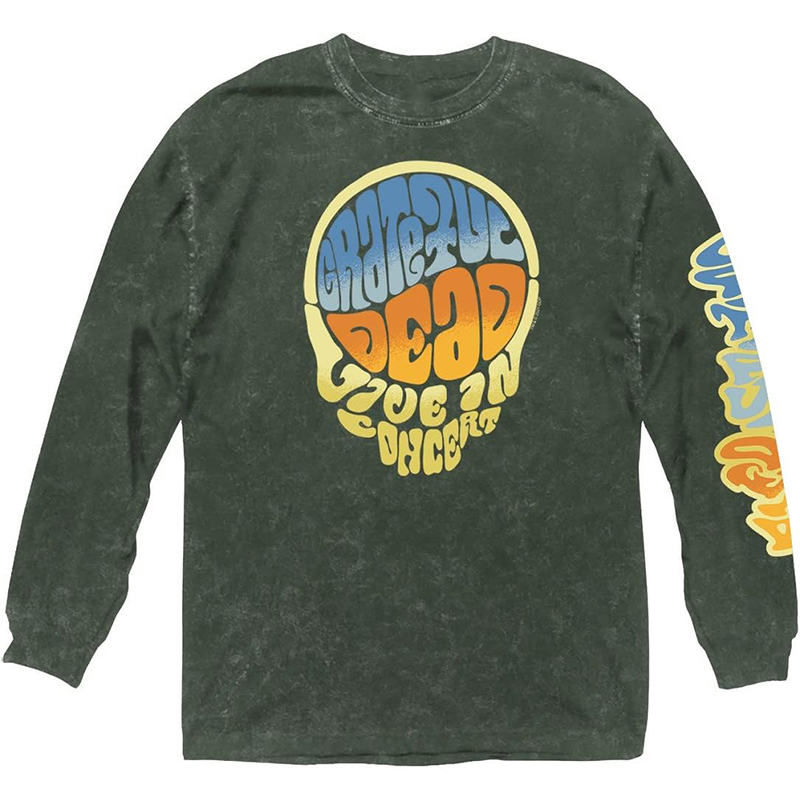 GratefulDead乐队美式长袖T恤男