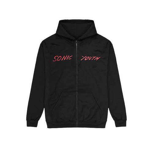 sonicyouth乐队美式拉链卫衣男