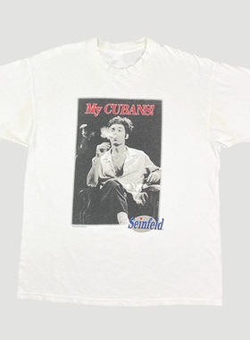 Mid 90's Seinfeld宋飞正传My Cubans美式复古短袖男纯棉宽松T恤