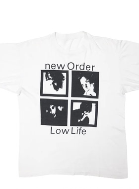 New Order新秩序乐队Low Life低贱人生专辑摇滚短袖男宽松直喷T恤