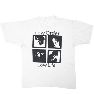 New Order新秩序乐队Low Life低贱人生专辑摇滚短袖男宽松直喷T恤