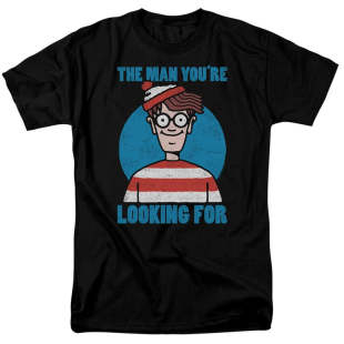 1987出版图书Where's Waldo Can You Find瓦尔多在哪文学宽松T恤