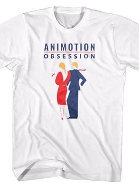 Animotion动画乐队人像美式男T恤