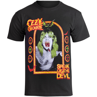 奥兹·奥斯本Ozzy Osbourne摇滚歌手黑色安息日主唱暗黑风短袖T恤