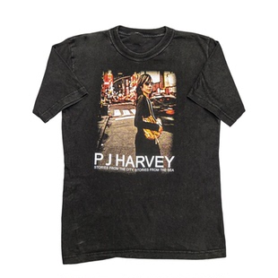 另类摇滚女王波莉吉恩·哈维PJ Harvey欧美潮牌宽松短袖圆领T恤男