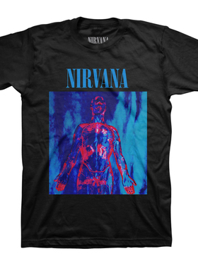 摇滚涅槃nirvana科特柯本专辑封面短袖t恤男士朋克欧美款t shirt