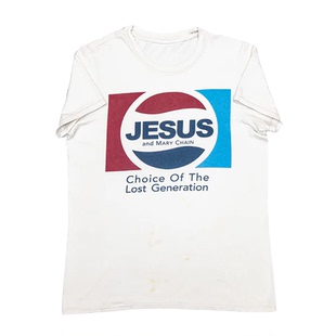 Jesus 高街短袖 And Chain乐队另类摇滚后朋克美式 男T恤 Mary The