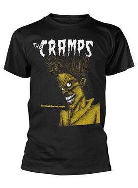1976年在纽约成立The Cramps朋克风格的经典乐队 美式复古高街T恤