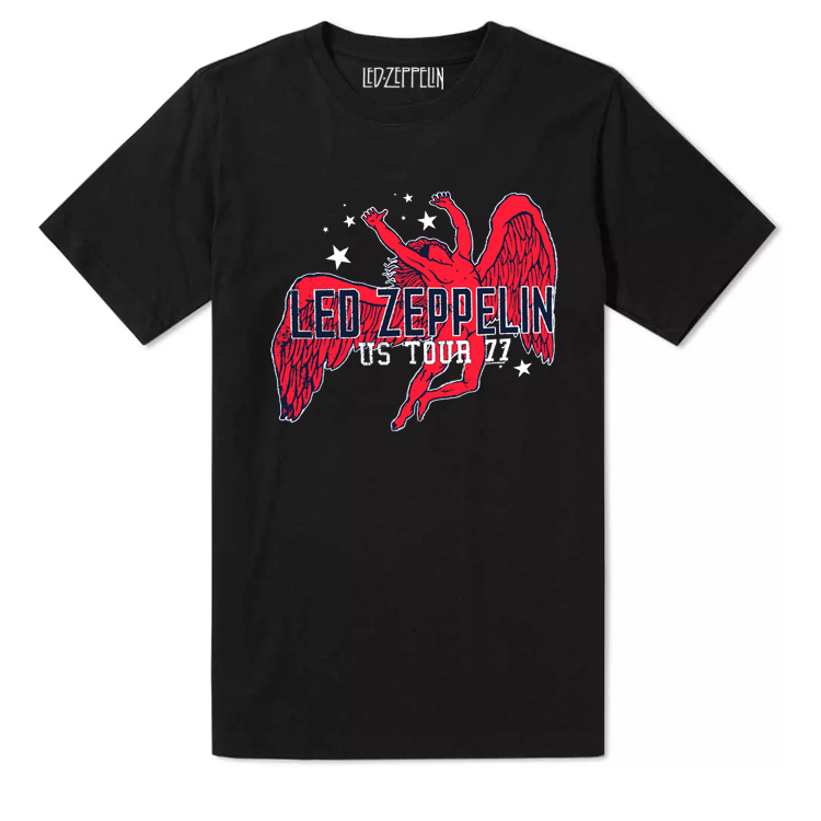 齐伯林飞艇乐队短袖经典复古