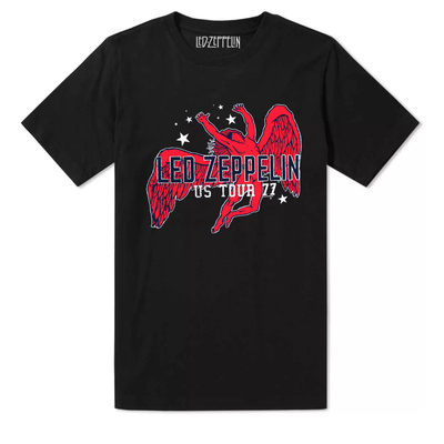 齐伯林飞艇乐队短袖经典复古