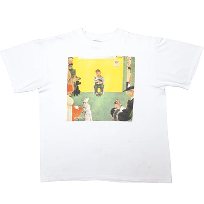 NormanRockwell插画休闲宽松T恤