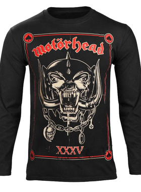 Motorhead摩托头乐队重金属街头欧美潮牌男秋季宽松打底长袖T恤