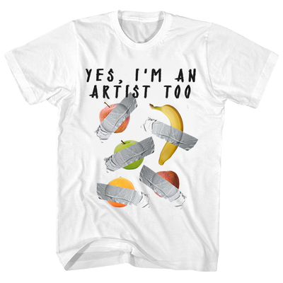 艺术家作品胶贴布香蕉短袖T恤