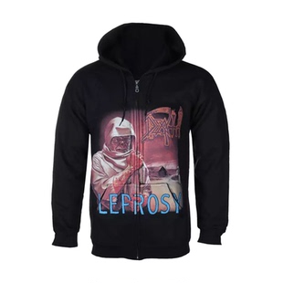 DEATH金属乐队摇滚朋克欧美风暗黑系列英文字母拉秋冬链连帽外套