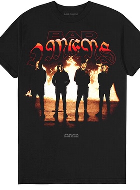 美国金属乐队Bad Omens 朋克美式复古经典oversize高街vintageT恤