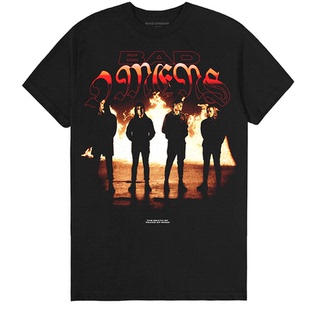 复古经典 朋克美式 oversize高街vintageT恤 Omens 美国金属乐队Bad