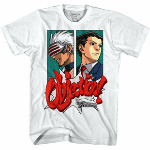 逆转裁判Ace Attorney Mens-T-Shirt成步堂龙一游戏角色联名男T恤