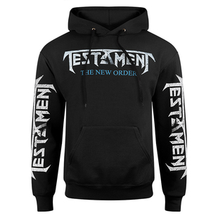 Testament圣约乐队金属摇滚美式高街vintage秋冬宽松男士连帽卫衣