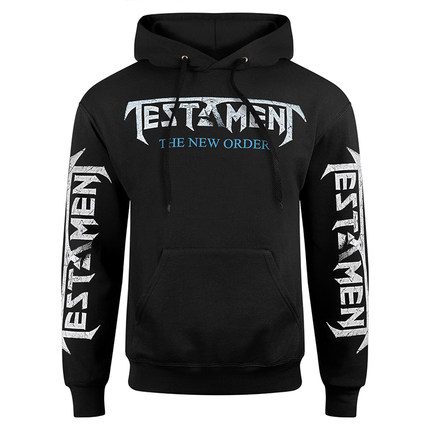 Testament圣约乐队金属摇滚美式高街vintage秋冬宽松男士连帽卫衣