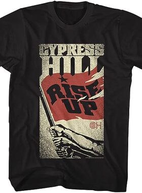 RAP 乐的新浪潮Cypress Hill多种族组成的乐队美式复古vintageT恤