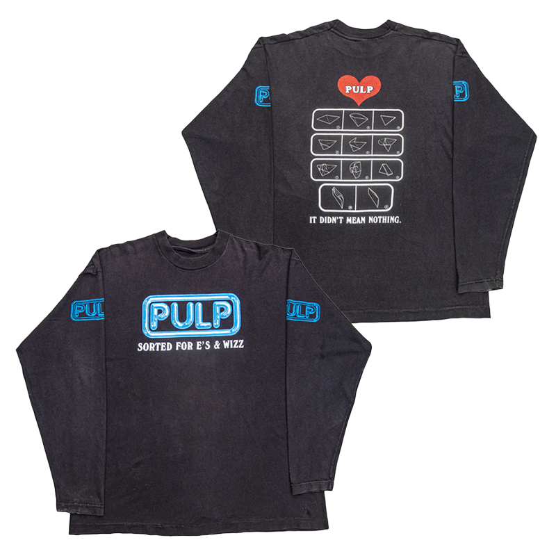 pulp乐队摇滚朋克纯棉长袖T恤