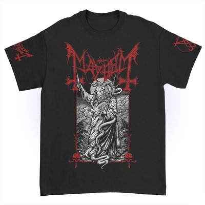Mayhem挪威乐队金属朋克暗黑T恤