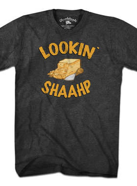 Lookin' Shaahp查看Shaahp 美式复古经典简约男女款宽松短袖T恤