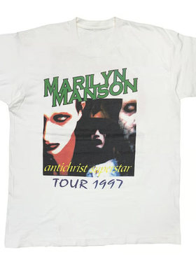 MARILYNMANSON摇滚乐队哥特T恤