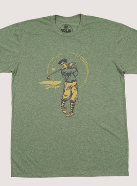 欧美风SWINGER 摇摆者 美式复古经典简约男女款宽松圆领短袖T恤