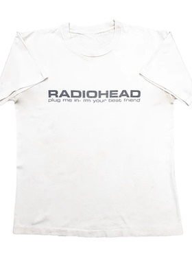 RADIOHEAD电台司令乐队THE BENDS专辑美式休闲文字简约短袖男T恤