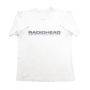 RADIOHEAD电台司令乐队THE BENDS专辑美式休闲文字简约短袖男T恤