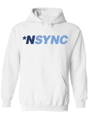秋冬季NSYNC超级男孩欧美街头经典外贸青春宽松男连帽卫衣外套