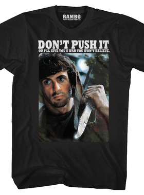 1982 First Blood第一滴血Rambo兰博史泰龙复古经典电影联名男T恤