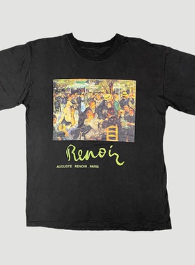 Renoir雷诺阿油画Bal du moulin de la Galette红磨坊舞会短袖T恤