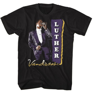 Luther Vandross路德·范德鲁斯摇滚朋克宽松男士夏季短袖纯棉T恤