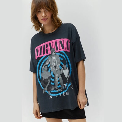 槃乐队摇滚Nirvana摇滚直喷T恤