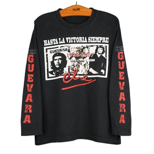 hasta la victoria siempre切·格瓦拉Che Guevara复古男长袖T恤